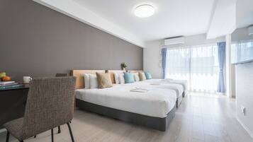 Family Triple Room | Blackout curtains, soundproofing, free WiFi, bed sheets