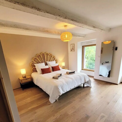 Maison de Campagne à 10 mn de la mer Avec Spa, Billard, Babyfoot