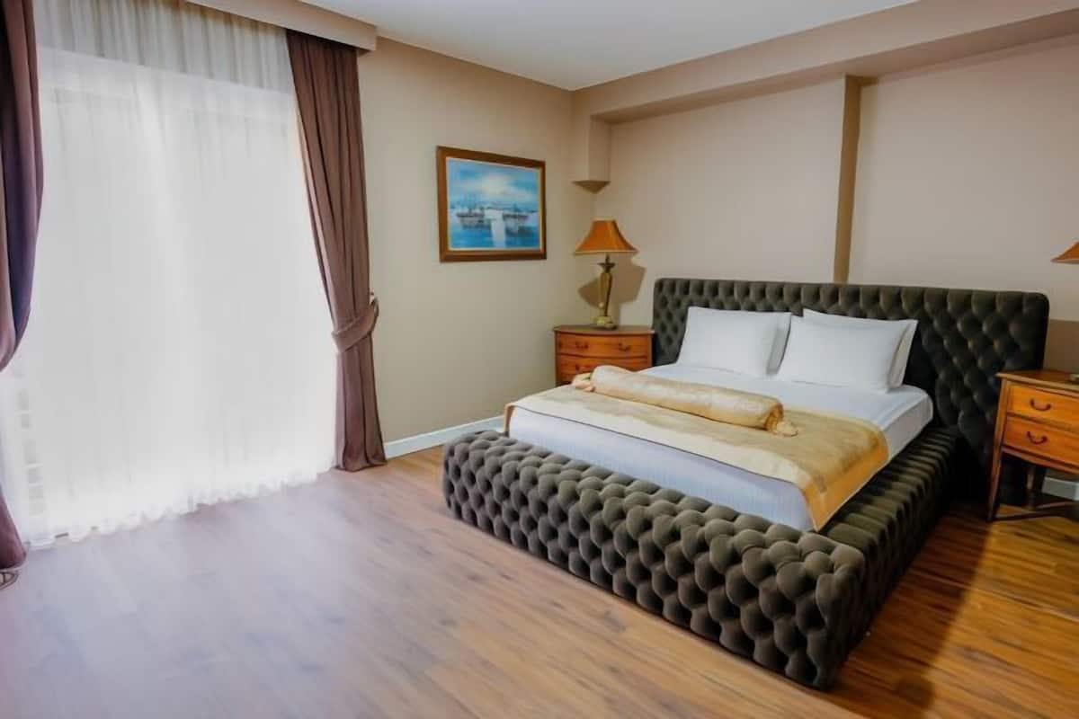 1 quarto, roupas de cama premium, frigobar, cofres nos quartos