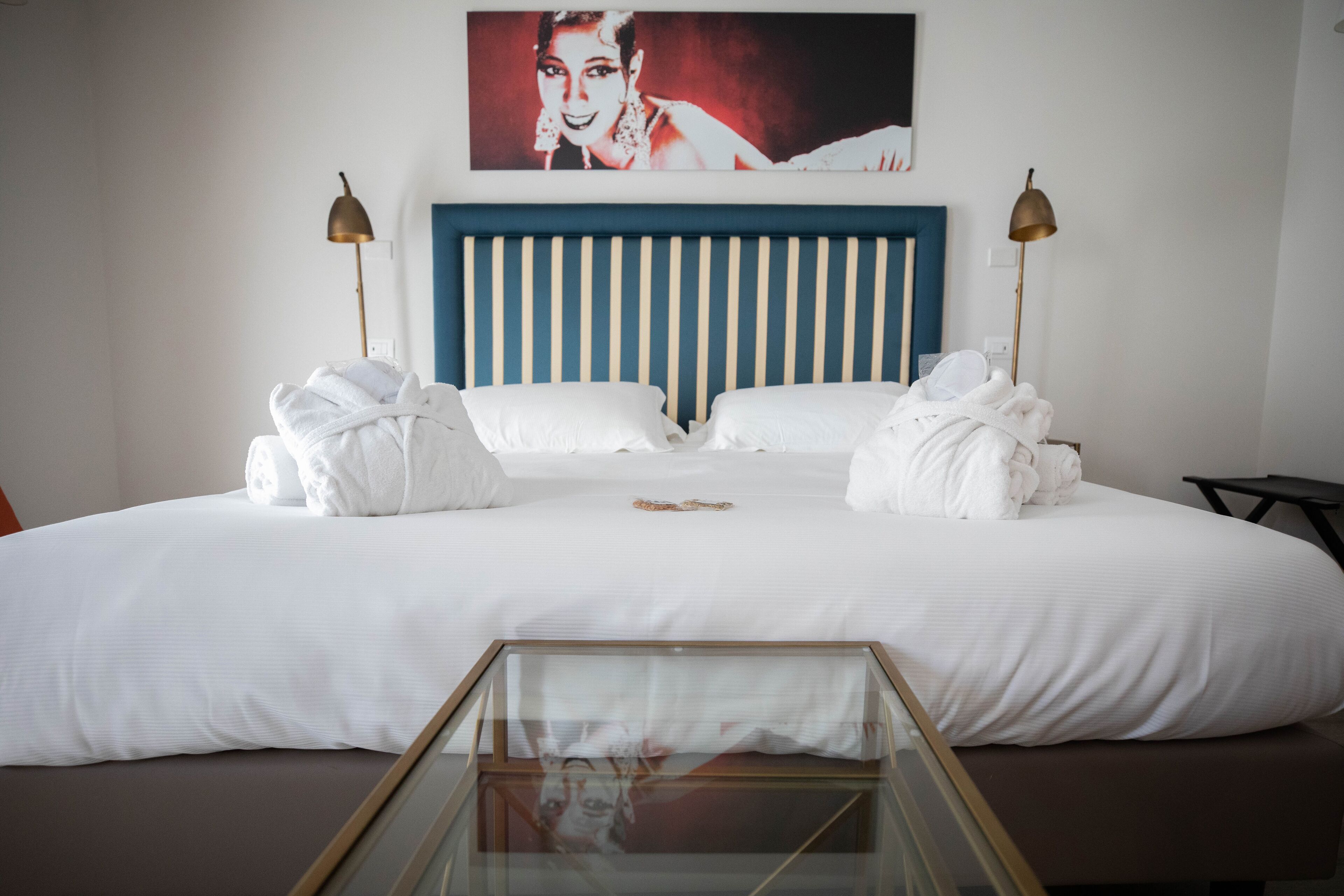 Deluxe-Zimmer, Balkon | Italienische Bettbezüge von Frette, hochwertige Bettwaren