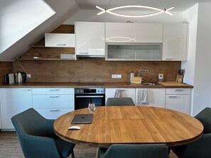 Private kitchen - High-quality apartment in the immediate vicinity of the Klopeiner See golf park (Grabelsdorf)