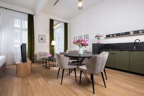 슈피리어 아파트 | 1 개의 침실, 다리미/다리미판, 무료 WiFi, 침대 시트