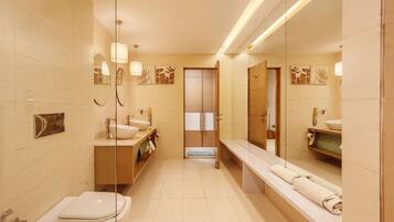 Towels, soap, toilet paper