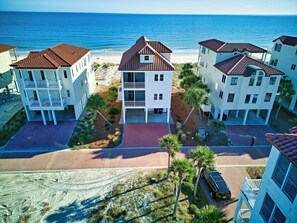 Exterior - Dolphin Sunrise - Beach Front, Community Pool & Tennis Court! (St. George Island)