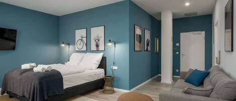 Deluxe studio | Individueel gedecoreerd, een bureau, gratis wifi, beddengoed