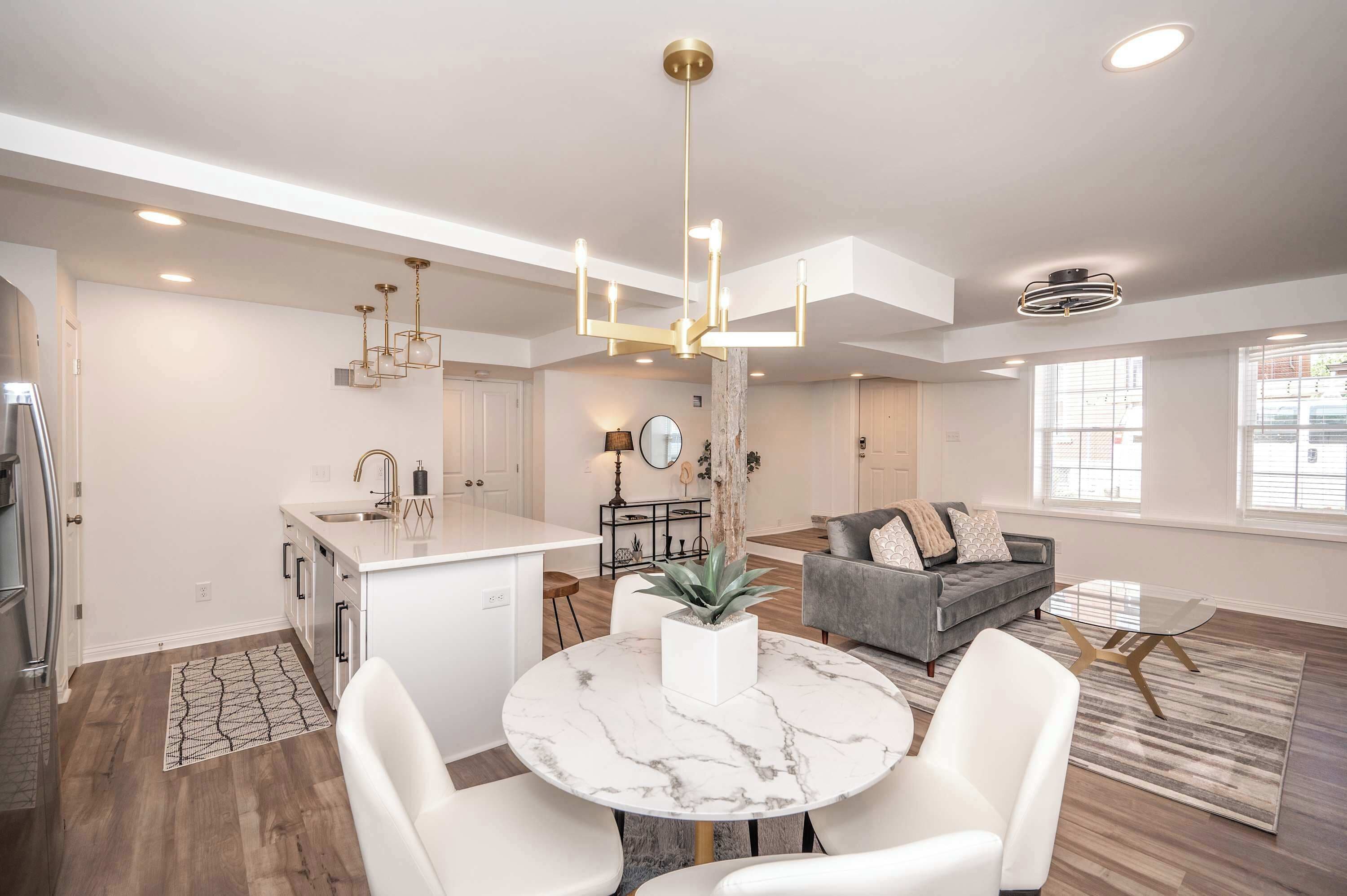 Apartamento, varias camas, cocina | Zona de estar | Televisión de 40 pulgadas con canales digitales