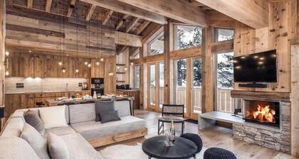 Chalet, wifi, sauna, terrasse, cheminĂ©e ou poĂȘle Ă bois, parking, tĂ©lĂ©vision, casier Ă ski, 150mÂČ
