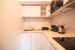 Private kitchen - 50m from ski slopes, 3rd floor, view building, terrace, tv, 36m², Valmorel (Les Avanchers-Valmorel)
