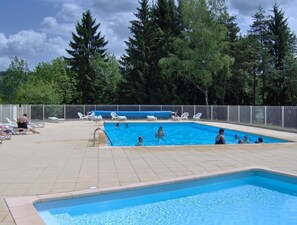 A heated pool