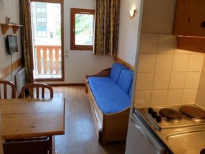 Interior - 4th floor, balcony, tv, ski locker, 17m², Tignes (Tignes)