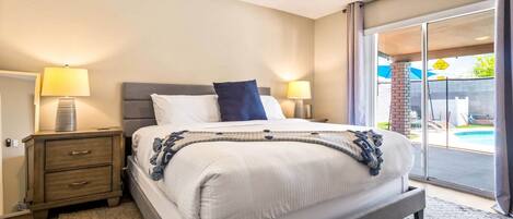 4 bedrooms, individually decorated, individually furnished, bed sheets