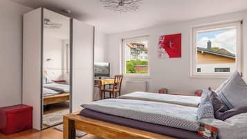 4 slaapkamers, een strijkplank/strijkijzer, reisbedje, wifi