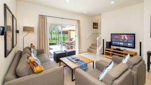 Townhome, Multiple Beds, Hot Tub, Garden View (Enchanted Tiki Cottage) | Living area - New Enchanted Tiki Cottage Onsite Amenities (Kissimmee)