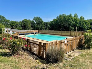 Piscine extérieure, piscine chauffée