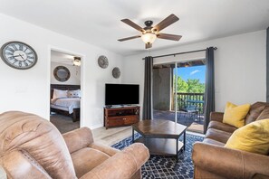 Condo, Multiple Beds, Kitchen, Mountain View (The Cove Escape) | Living area - The Cove Escape - 5 Min to Silver Dollar (Branson)