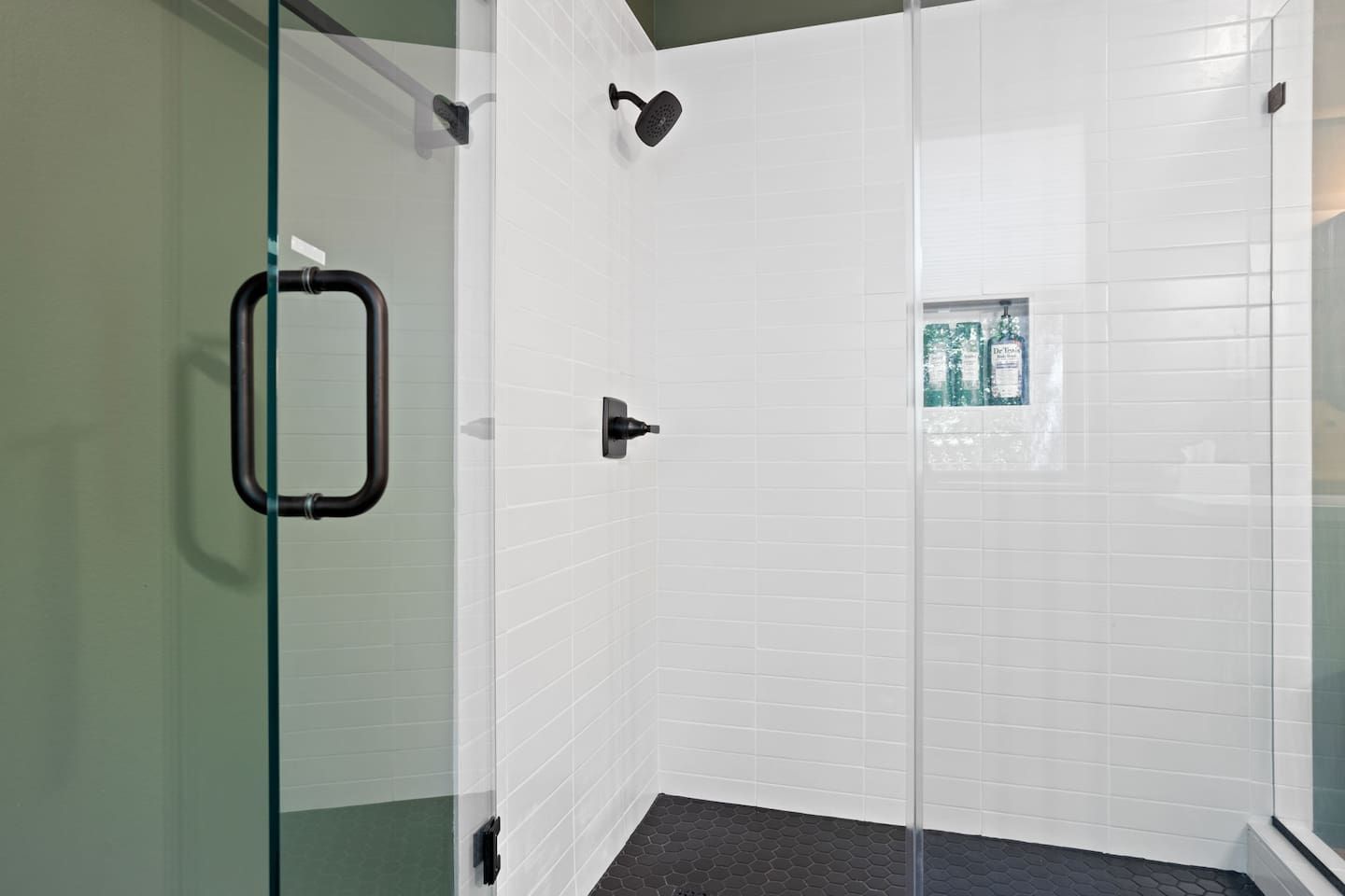 Every bathroom stocked with Shampoo, Conditioner and Body Wash