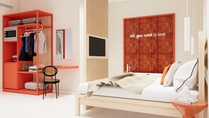 1 bedroom, desk, iron/ironing board, free WiFi