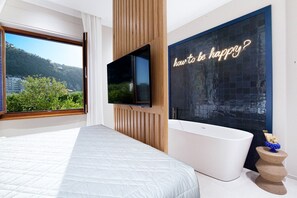 1 slaapkamer, een bureau, een strijkplank/strijkijzer, gratis wifi