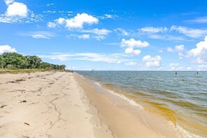 On the beach