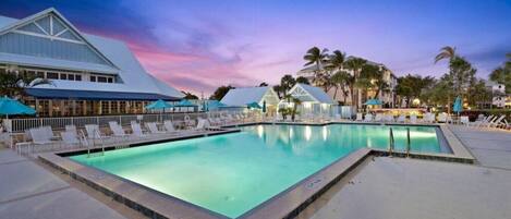 A heated pool