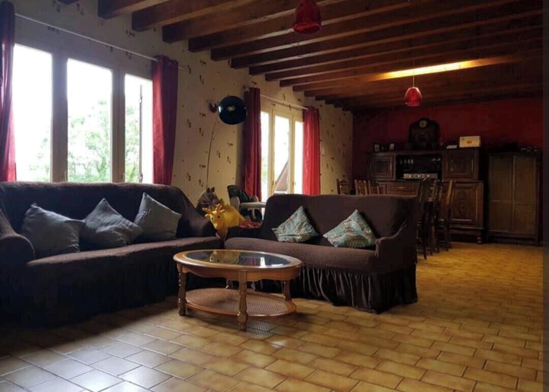 TV, fireplace, books