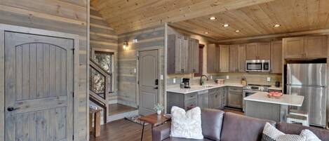 Una Smart TV, una chimenea