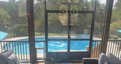 house with pool in nature on the marsh. located at north side of the island.
