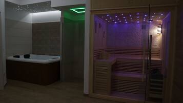 Sauna, hot tub