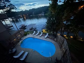 Outdoor pool, a heated pool - Spacious Lake Hamilton House with Pool and Hot Tub! (Hot Springs)