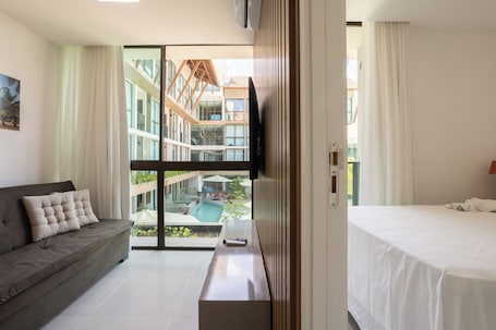 Superior Apartment | Living area | 32-inch Smart TV with digital channels