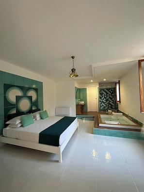 Chambre Double, salle de bains attenante, vue montagne (Verde) | Draps en coton égyptien, literie de qualité supérieure