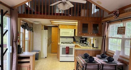 Our lumberjack inspired cabin on Warden Lake