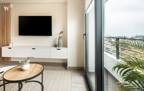 Apartment (902) | Living area | 40-inch Smart TV with cable channels
