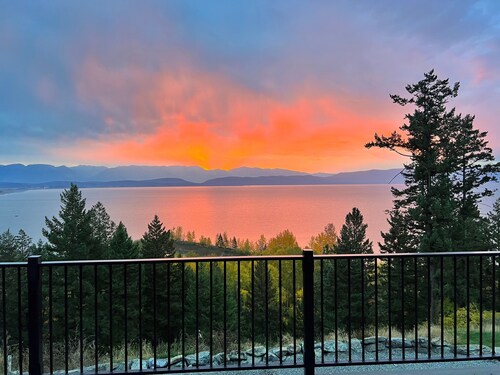 Beautiful 6/5 home over looking Flathead Lake.