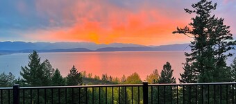Beautiful 6/5 home over looking Flathead Lake.