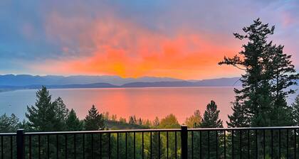 Beautiful 6/5 home over looking Flathead Lake.