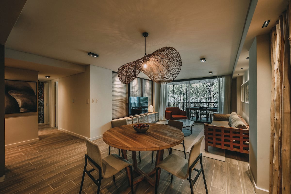 2 habitaciones y sábanas de algodón egipcio
