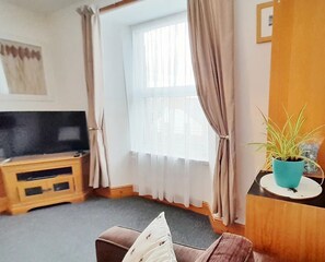 Smart-TV, DVD-spiller og bøker