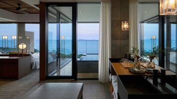 华丽双床房, 海洋景观, 转角 | 客房景观