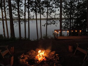 Property grounds - LCO Lakefront Cabin - enjoy summer at the lake! (Hayward)