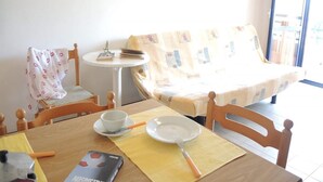 Appartement, 1 chambre, balcon, vue ville | Restauration