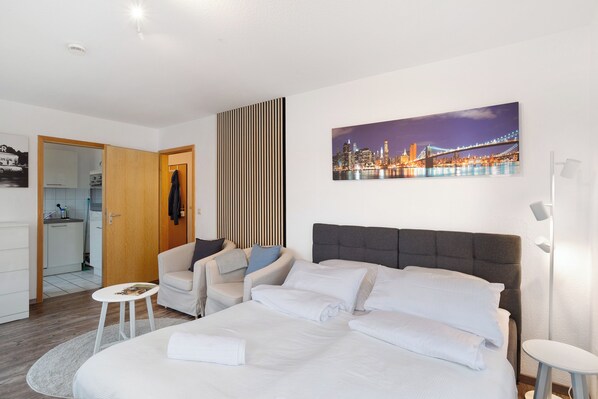 1 makuuhuone, ilmainen Wi-Fi, vuodevaatteet