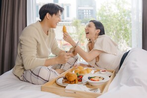 Tägliches nach Wunsch zubereitetes Frühstück gegen Gebühr