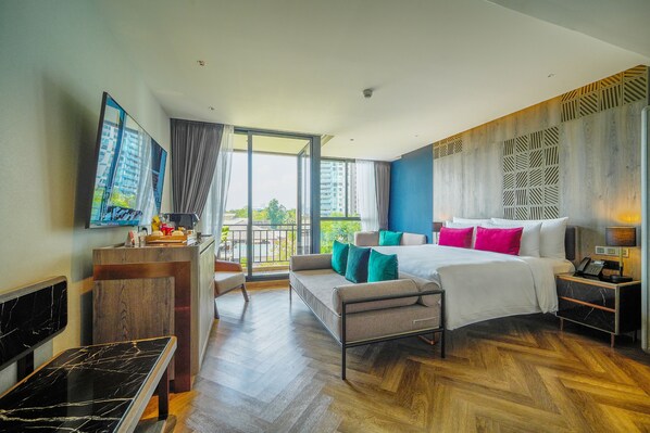 Deluxe-Zimmer (Maha Rajh) | Minibar (mit einigen kostenlosen Artikeln), Verdunkelungsvorhänge