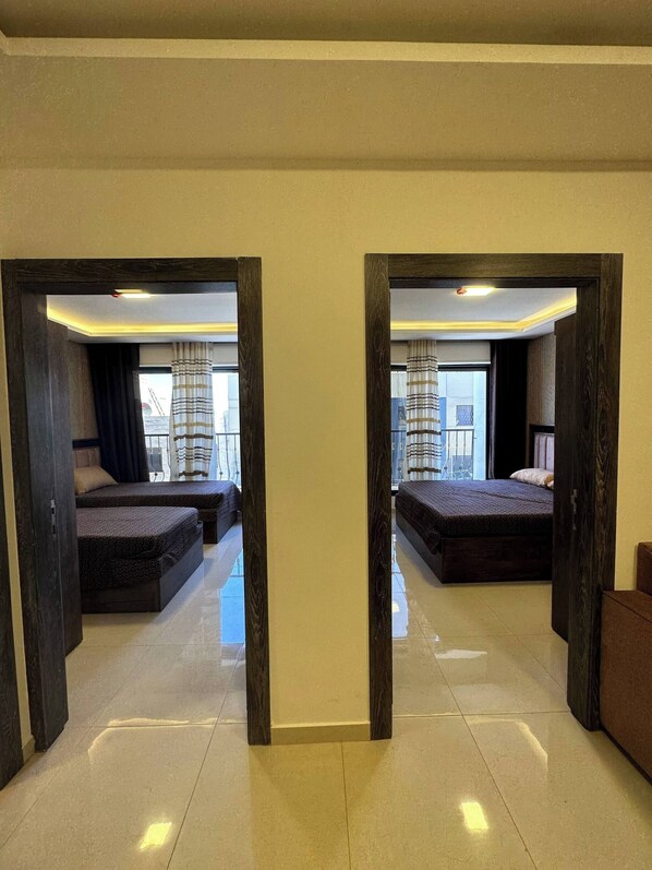 2 عدّة غرف نوم وواي فاي وتسهيلات لدخول الكراسي المتحركة