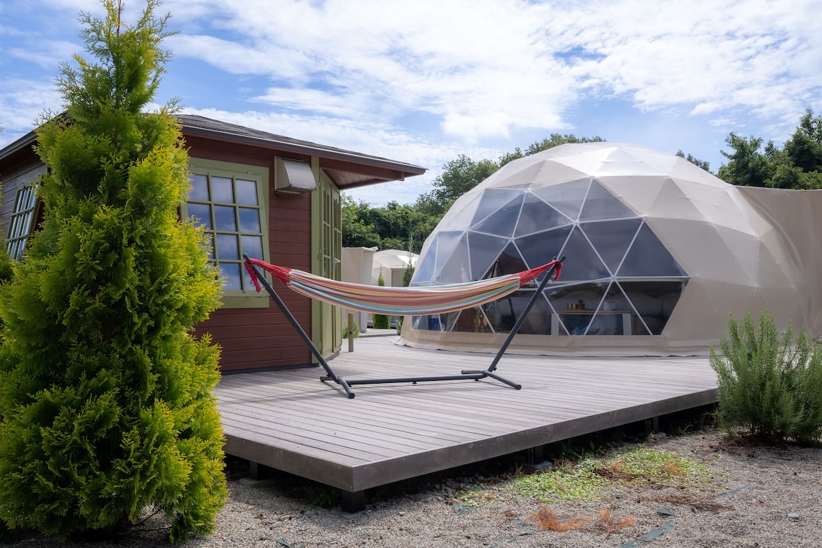 Dome Tent (2 Twin-Beds), Non Smoking | Premium bedding, free WiFi, bed sheets