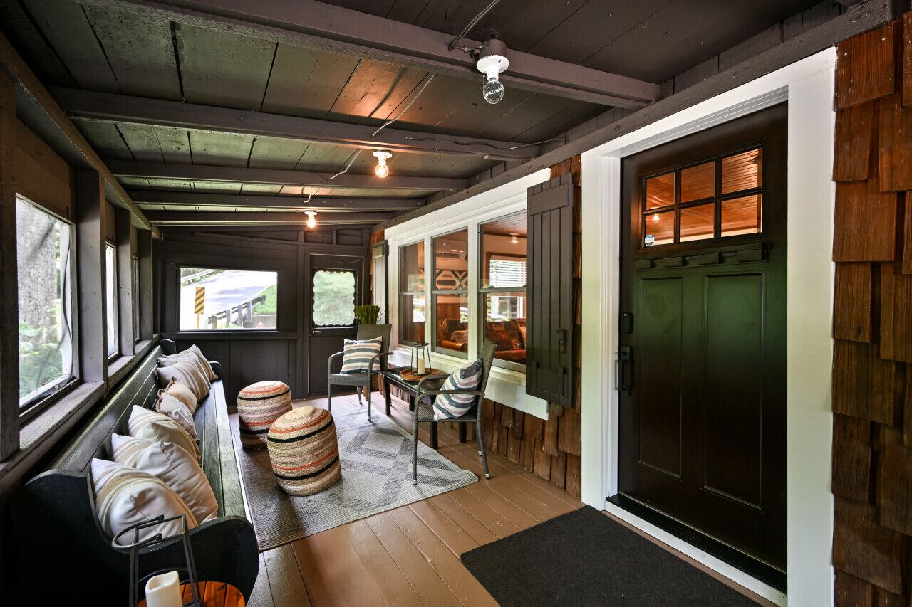 Covered Front Porch is perfect for long summer days