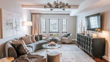 Smart-tv och en stereo