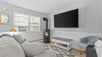 Smart TV y chimenea