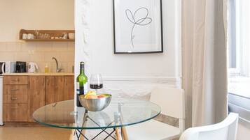 Studio | Individually decorated, individually furnished, desk, iron/ironing board